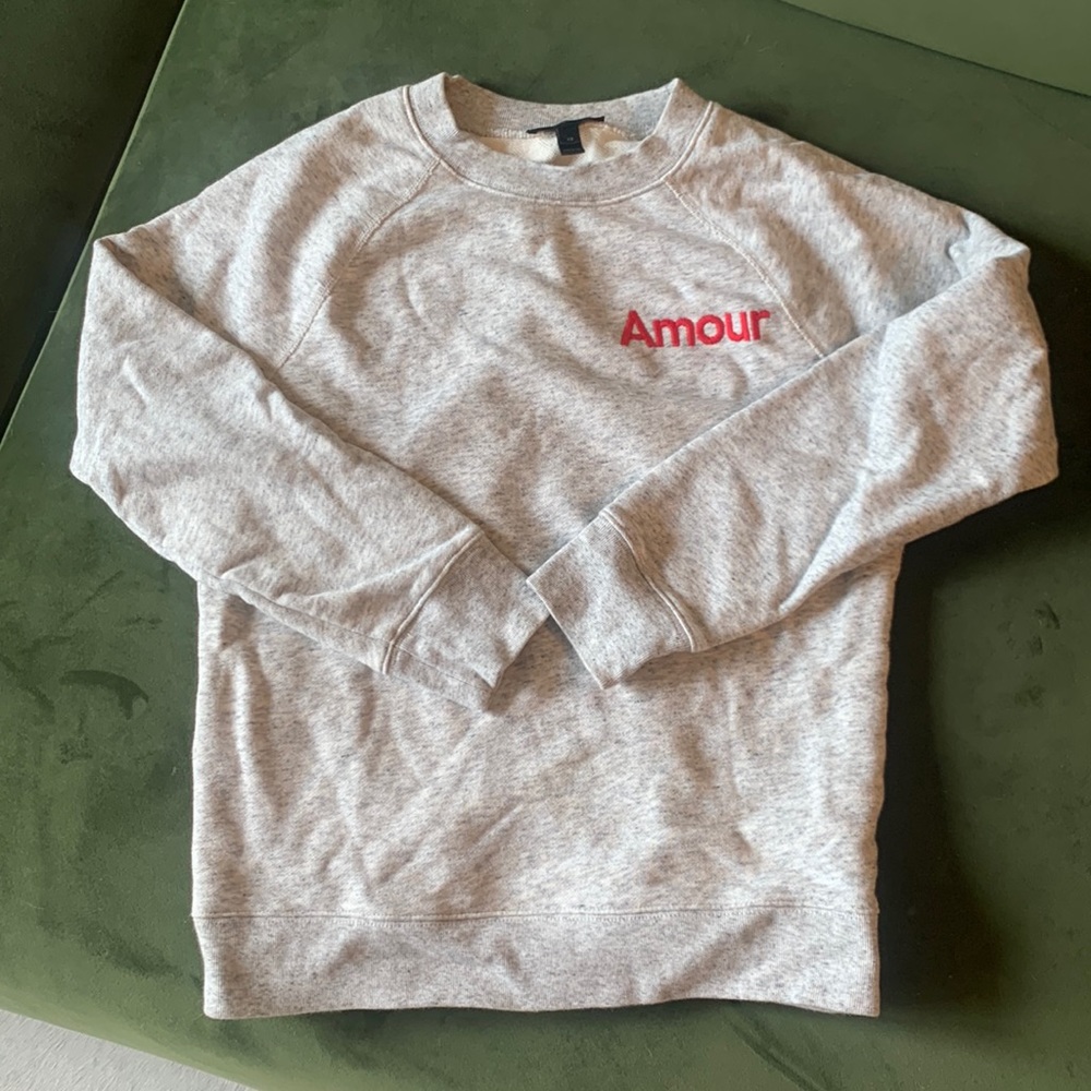 JCrew AMORE terry sweatshirt